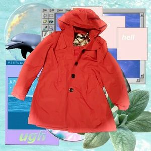 STEVE MADDEN RAIN COAT And MESSAGER BAG BUNDLE