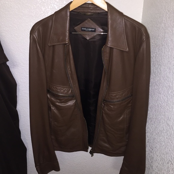 Docle and Gabana leather coat