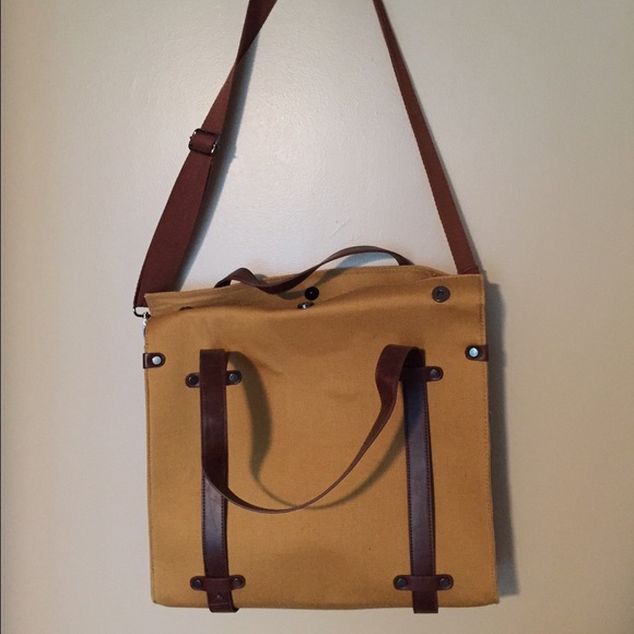 Yellow shoulder bag