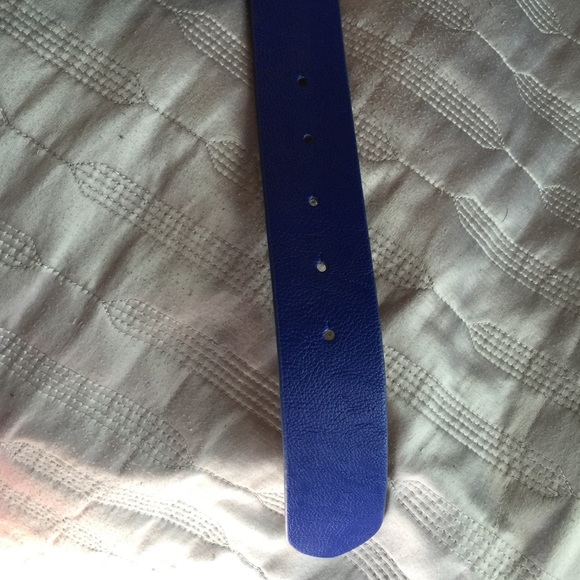 Blue BCBG belt with chrome studs