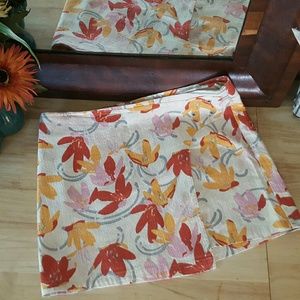 Sisley Floral wrap mini skirt NICE!