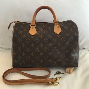 Louis Vuitton Speedy 30 with strap
