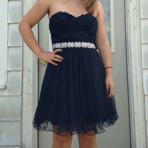 Navy Blue Formal Dress