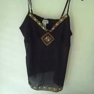 Black Beaded Cami