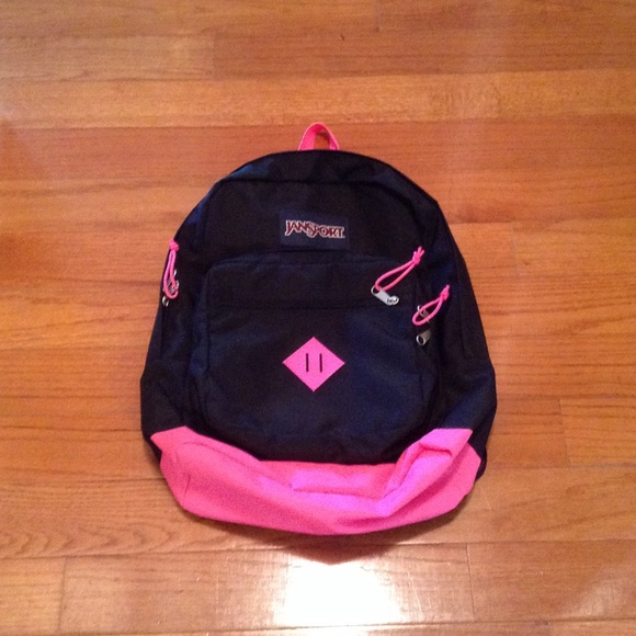 Black & Pink JanSport backpack