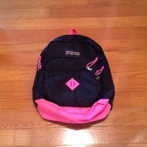 Black & Pink JanSport backpack