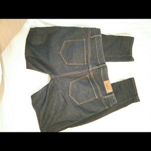 Dark wash skinny jeans