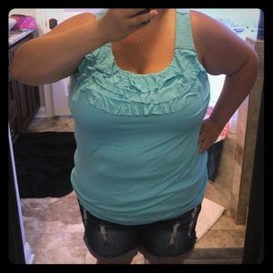 Ruffled tank top