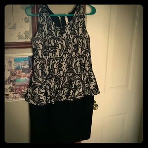 Business paisley lace dress
