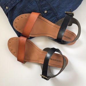 Color block sandals
