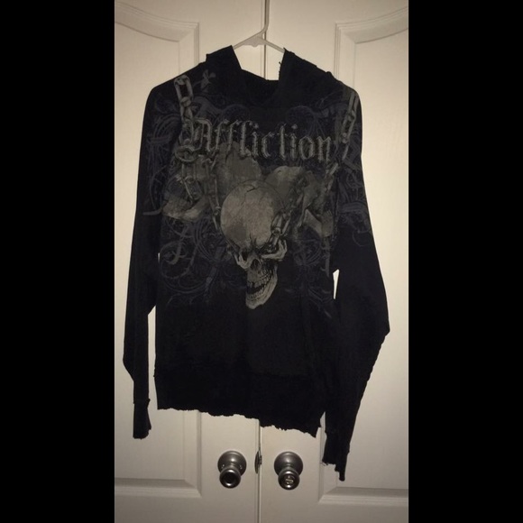 Affliction Hoodie Size Large.