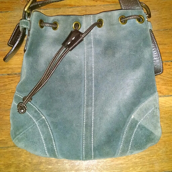 Coach suede crossbody bag - Picture 2 of 4