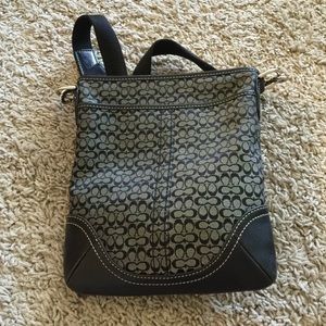 Authentic black Coach bag. A little worn.