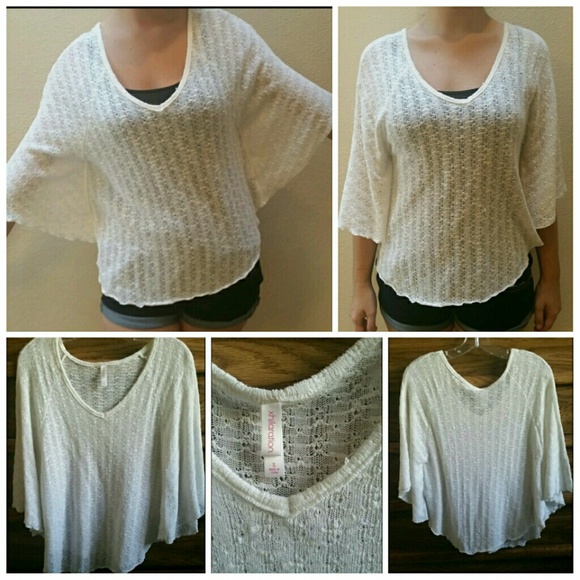 White knit dolman