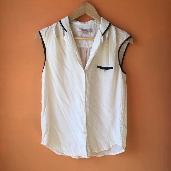 Forever 21 Tops - Forever 21 | Ivory silk blouse