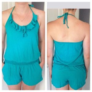{Express} Turquoise Romper