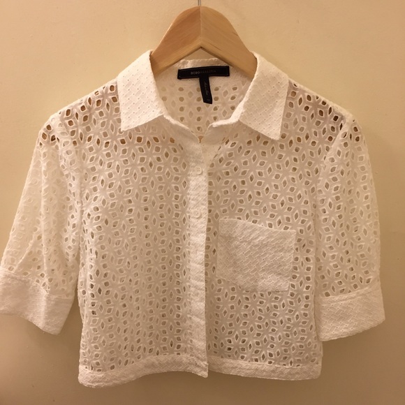 White Eyelet Top from BCBG