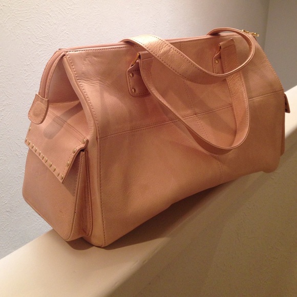 Jr drake pearlized light coral satchel