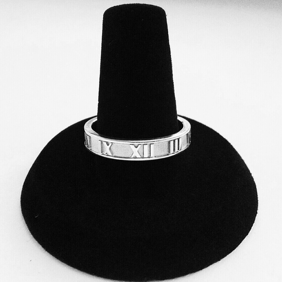 Tiffany & Co Sterling Silver Atlas Ring