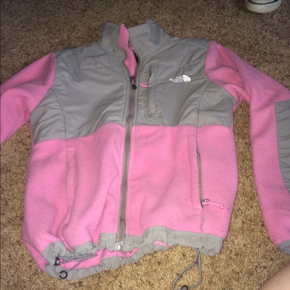 small pink Denali north face jacket