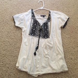Embellished boho shirt