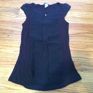 Navy Blue Cap Sleeve Tee