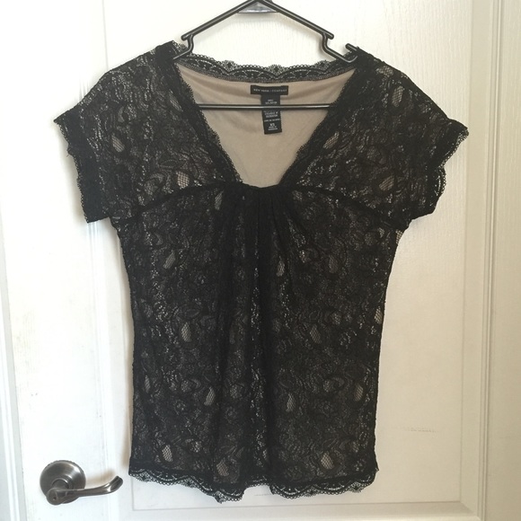 Black lace top