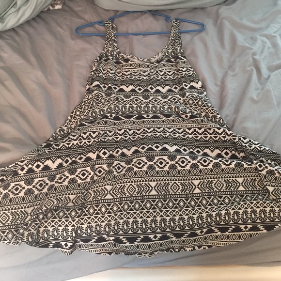 white&black dress