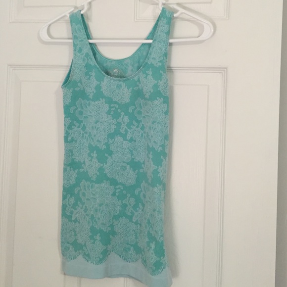 Sugarlips Aqua with white floral tank