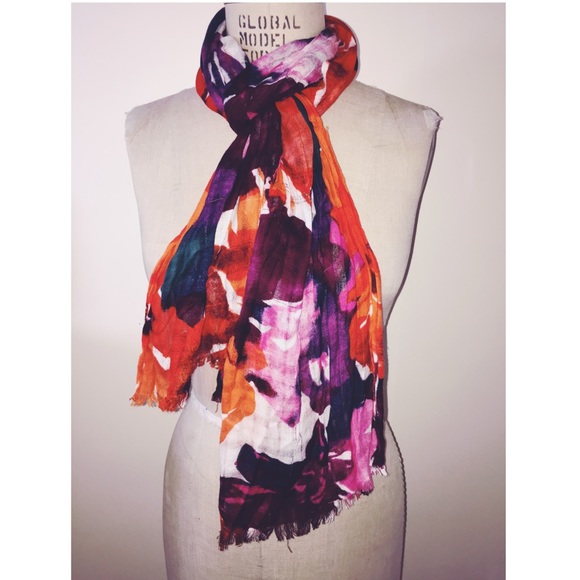 Vibrant Floral printed scarf