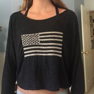 Brandy American Flag Long Sleeve