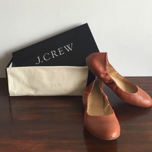 J. Crew Cece leather ballet flats