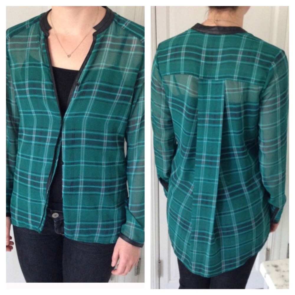 {Mossimo} Sheer Long Sleeve