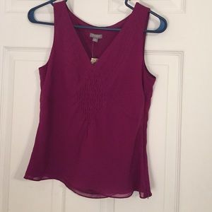 Ann Taylor purple tank small petite