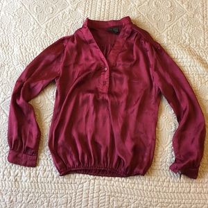 Windsor burgundy blouse.