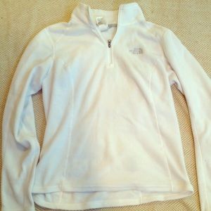 White North Face Half Zip Pullover