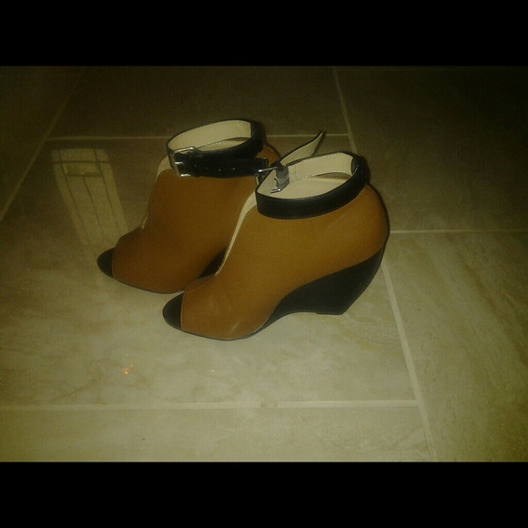 Sold 11/17-Booties with Ankle Strap...Worn Once - Picture 2 of 4