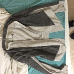 Open cardigan sweater