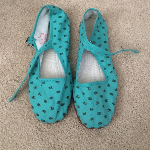 Blue Mary Janes