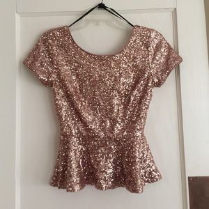 Sparkling peplum top ✨✨
