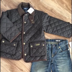 Polo by Ralph Lauren Jacket and Jeans.