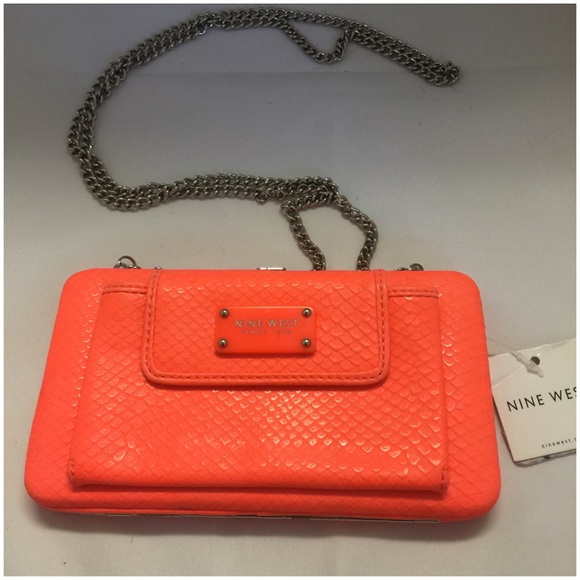 Neon Orange Wallet on Chain - Picture 1 of 1