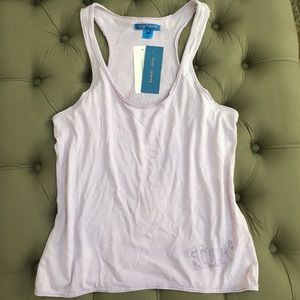 New FCUK Jeans Distresses razorback Tank top Med