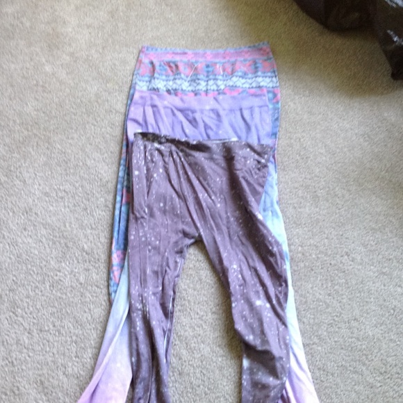 3 pairs patterned leggings