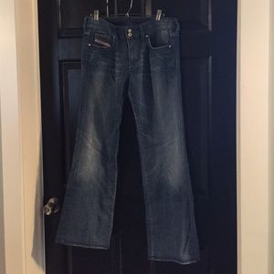 diesel boot cut stretch jeans