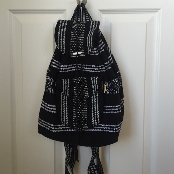 Black Drawstring Backpack