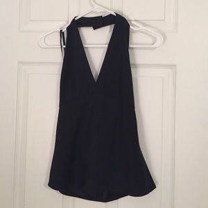 Banana republic black halter top