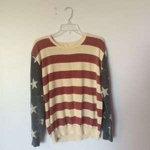 American Flag Sweater