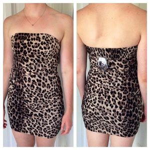 NWT {Forever 21} Leopard Mini Dress