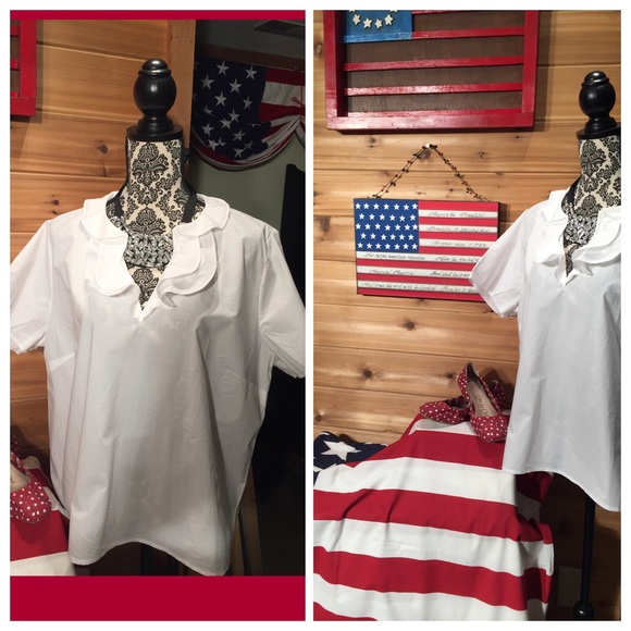 Talbots Tops - Classic white Talbots woman shirt